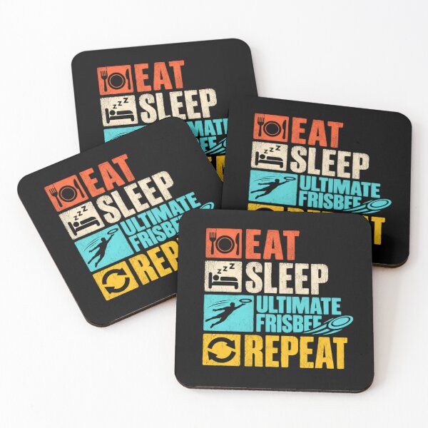 Item preview, Eat Sleep Ultimate Frisbee Repeat Ultimate Player Disc Sport Athlete designed and sold by SkeletonsDanger.