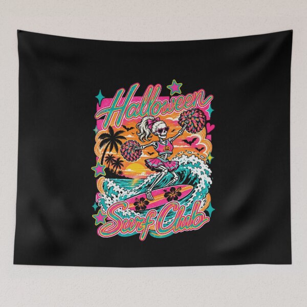 Item preview, Skeleton Surfer Retro Sunset Beach designed and sold by RuperDelois.