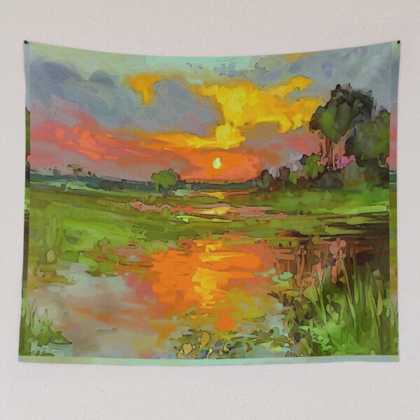 Item preview, Sunset Landscape designed and sold by ViaARTfactory.