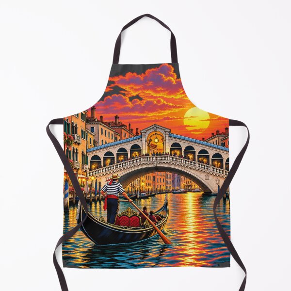 Item preview, Venice at Sunset – Gondola Dreams at Rialto Bridge designed and sold by OzyWear.