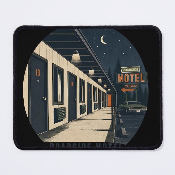 Item preview, Roadside Motel After Dark – Room Corridor designed and sold by LiviuGligoros.