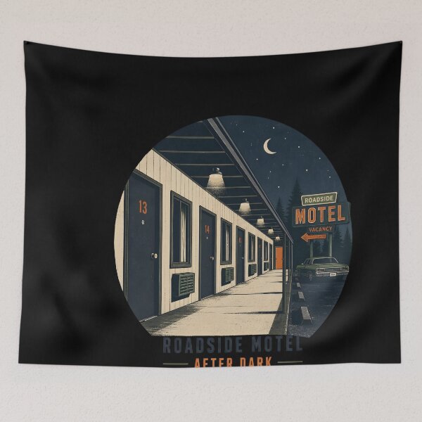 Item preview, Roadside Motel After Dark – Room Corridor designed and sold by LiviuGligoros.