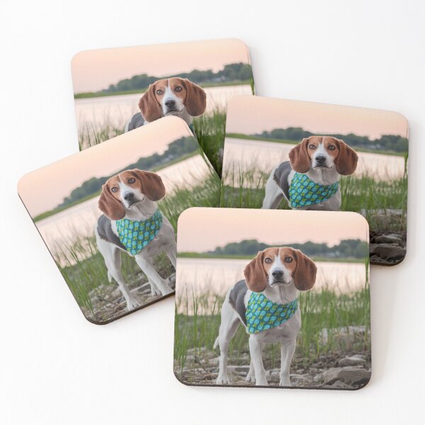 Item preview, Tricolor Beagle Standing By Lake Sunset designed and sold by VanGaldo.