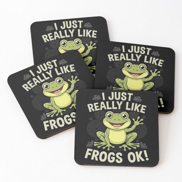 Item preview, I Just Really Like Frogs OK Funny Frog Lover Quote designed and sold by MiALopezArt.