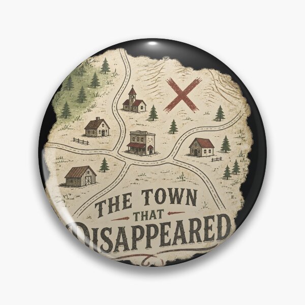 Item preview, The Town That Disappeared Map Poster designed and sold by LiviuGligoros.