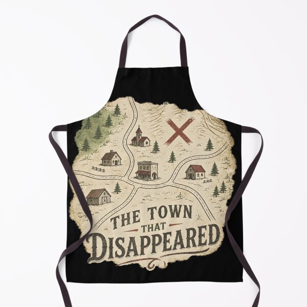 Item preview, The Town That Disappeared Map Poster designed and sold by LiviuGligoros.