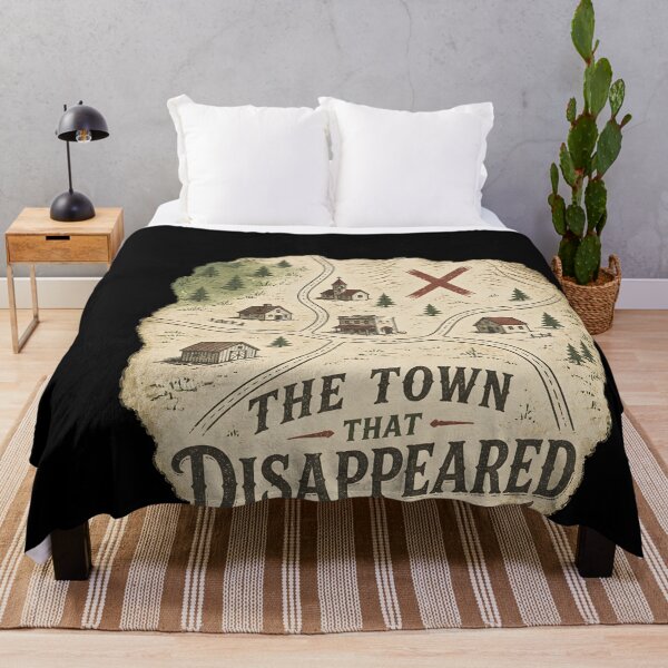 Item preview, The Town That Disappeared Map Poster designed and sold by LiviuGligoros.