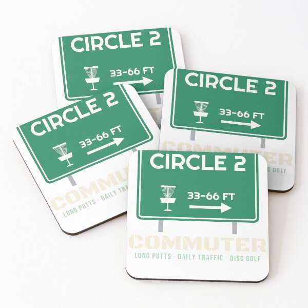 Item preview, Circle 2 Commuter Disc Golf Road Sign designed and sold by TrailMixTrees.