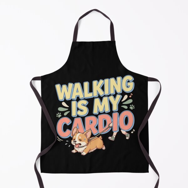 Item preview, Walking Is My Cardio Corgi Puppy Funny Dog Workout Art  designed and sold by mood-draftsman.