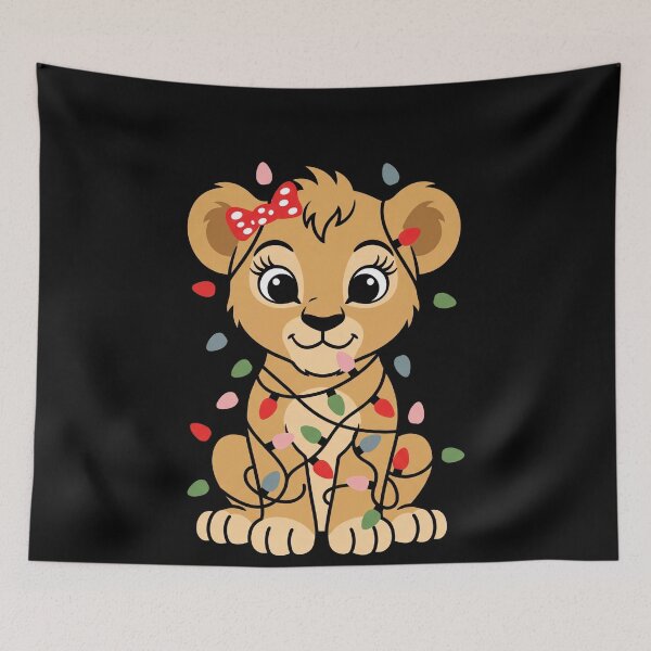 Item preview, Cute Baby Lioness Christmas Holiday Safari Animal designed and sold by Ruuper4all.
