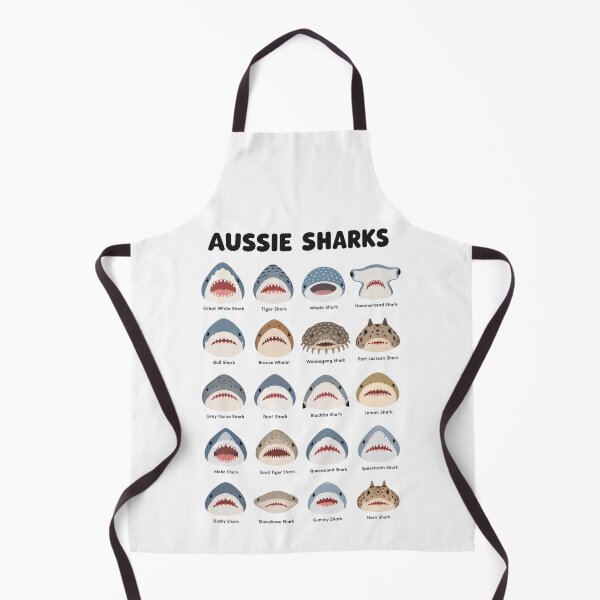 Item preview, Aussie Sharks Cute Cartoon Species Identification Chart designed and sold by Yellowriversss.