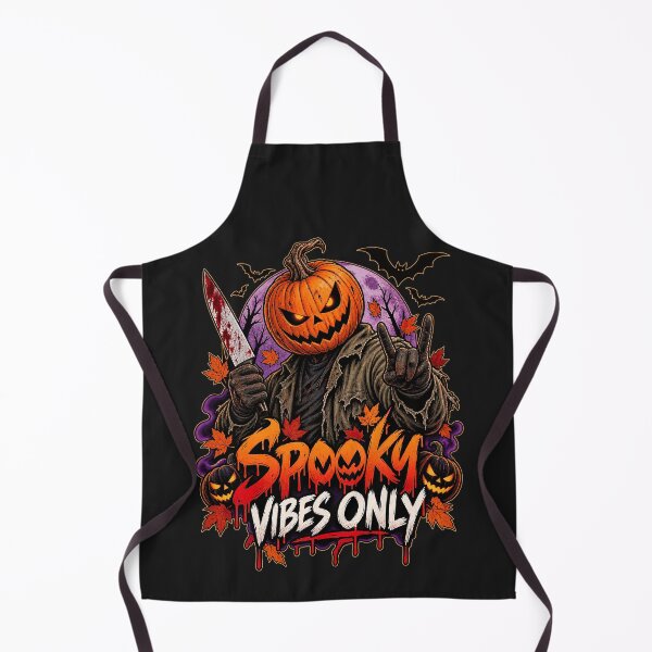 Item preview, Spooky Vibes, Spooky Vibes Only Pumpkin Halloween Horror, Scary Jack O Lantern designed and sold by graphic-genie.