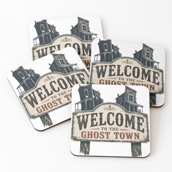 Item preview, Welcome to the Ghost Town – Welcome Sign designed and sold by LiviuGligoros.