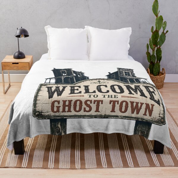 Item preview, Welcome to the Ghost Town – Welcome Sign designed and sold by LiviuGligoros.