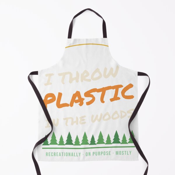 Item preview, I Throw Plastic in the Woods Funny Disc Golf designed and sold by TrailMixTrees.