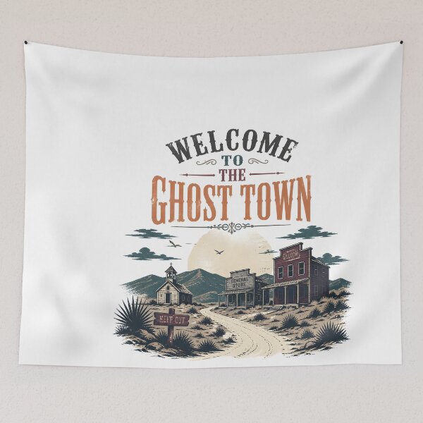 Item preview, Welcome to the Ghost Town Tourist Postcard designed and sold by LiviuGligoros.