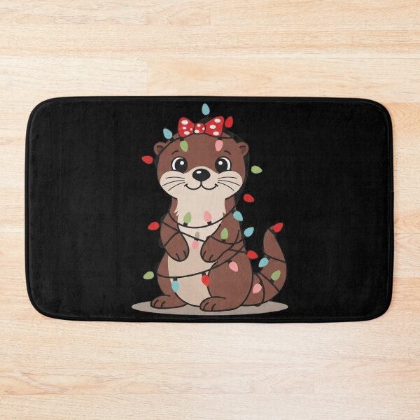 Item preview, Cute Otter Christmas Lights Holiday Animal Lover designed and sold by Ruuper4all.
