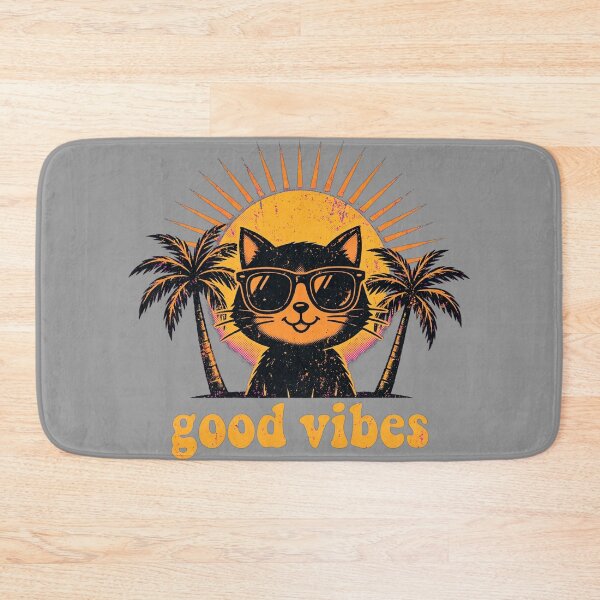 Item preview, Cool Summer Cat Sunglasses Beach Good Vibes designed and sold by Avenuse style.