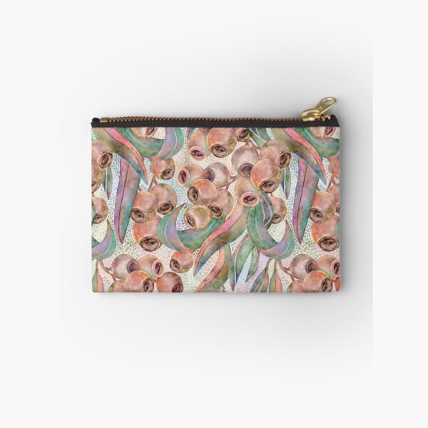 Item preview, Australian Eucalyptus Gum Nuts & Leaves Watercolour Botanical Pattern designed and sold by Sketchbook Designs.