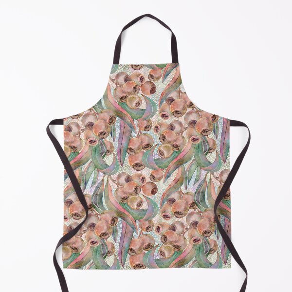Item preview, Australian Eucalyptus Gum Nuts & Leaves Watercolour Botanical Pattern designed and sold by Sketchbook Designs.