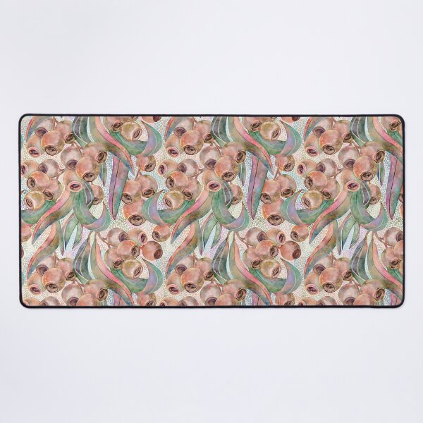 Item preview, Australian Eucalyptus Gum Nuts & Leaves Watercolour Botanical Pattern designed and sold by Sketchbook Designs.