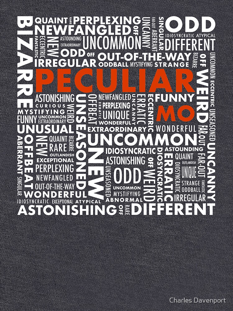 Thumbnail 7 of 7, Classic T-Shirt, Peculiar Words designed and sold by Charles Davenport.