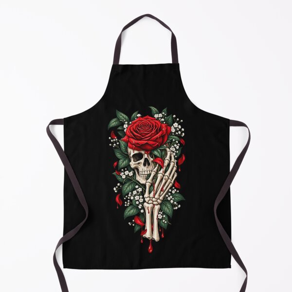 Item preview, Skeleton Hand Holding Rose Flower Red Rose designed and sold by StanaLuis.