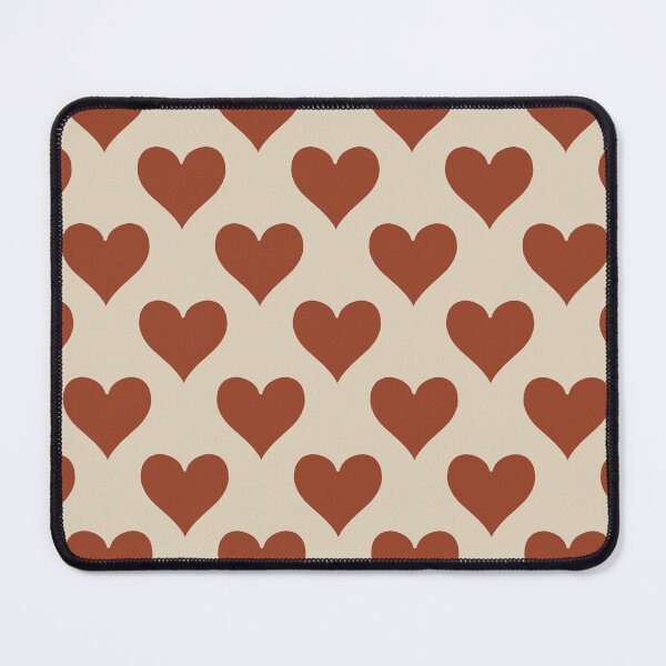 Item preview, Large Rust Red Playing Card Hearts Retro Love Pattern designed and sold by DColourMuse.
