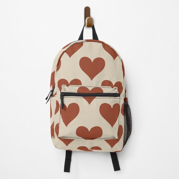Item preview, Large Rust Red Playing Card Hearts Retro Love Pattern designed and sold by DColourMuse.