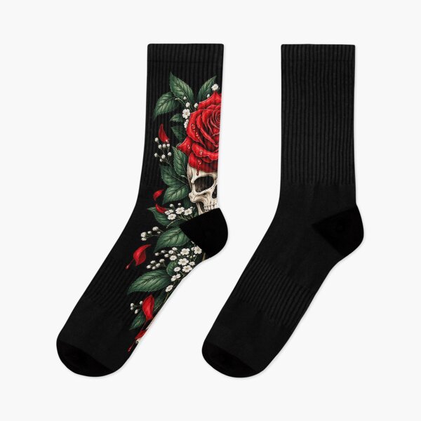 Item preview, Skeleton Hand Holding Rose Flower Red Rose designed and sold by StanaLuis.