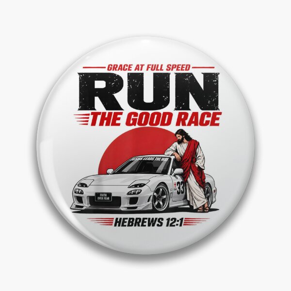 Item preview, Grace At Full Speed Run The Good Race Hebrews 12:1 Christian designed and sold by Capisedo.