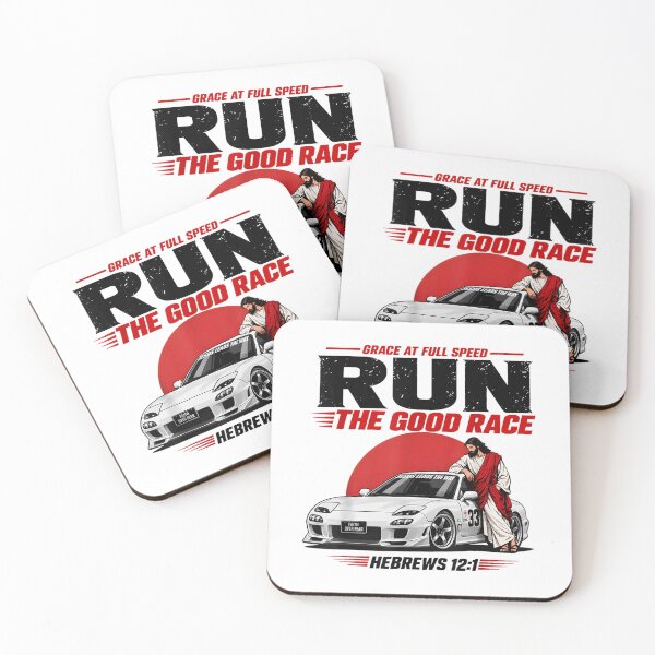 Item preview, Grace At Full Speed Run The Good Race Hebrews 12:1 Christian designed and sold by Capisedo.