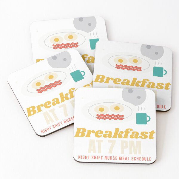 Item preview, Breakfast at 7 PM Night Shift Nurse designed and sold by TrailMixTrees.