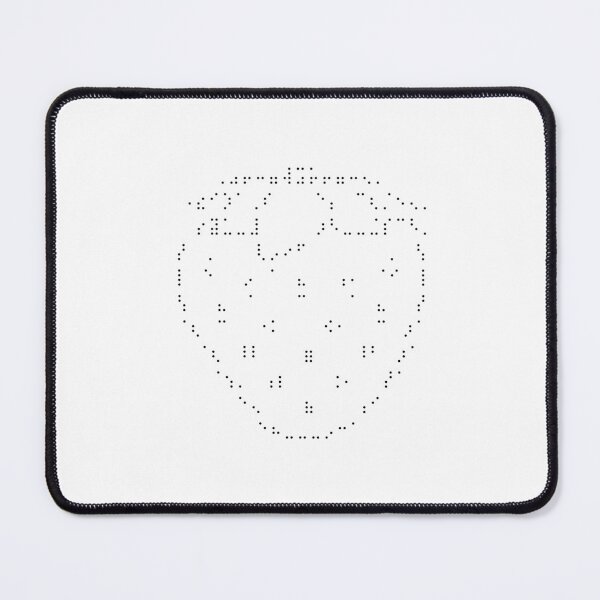Item preview, Minimalist ASCII Art Strawberry Design designed and sold by haezed.