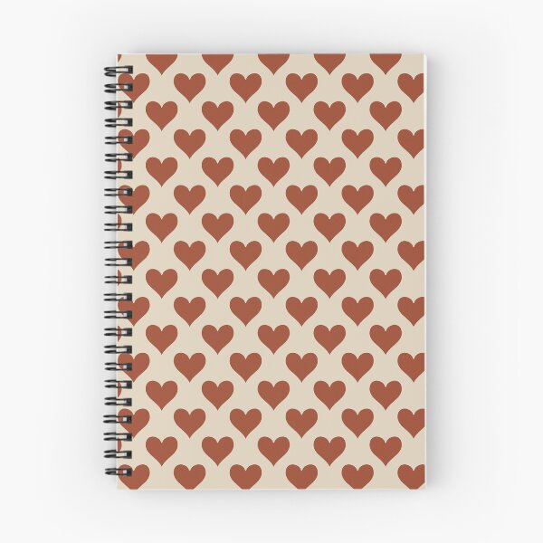 Item preview, Medium Rust Red Playing Card Hearts Retro Love Pattern designed and sold by DColourMuse.