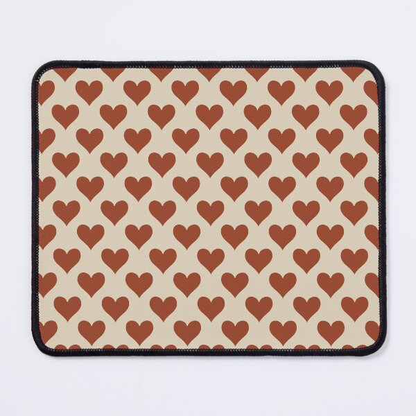 Item preview, Medium Rust Red Playing Card Hearts Retro Love Pattern designed and sold by DColourMuse.