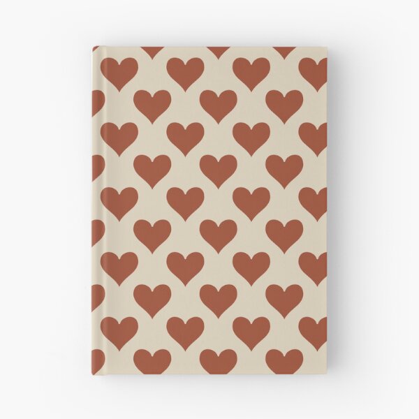 Item preview, Medium Rust Red Playing Card Hearts Retro Love Pattern designed and sold by DColourMuse.