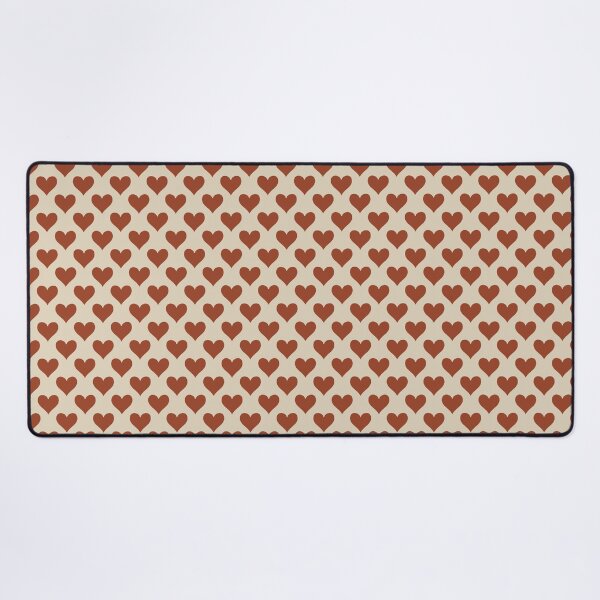 Item preview, Medium Rust Red Playing Card Hearts Retro Love Pattern designed and sold by DColourMuse.
