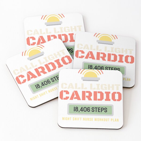 Item preview, Call Light Cardio Funny Night Shift Nurse designed and sold by TrailMixTrees.