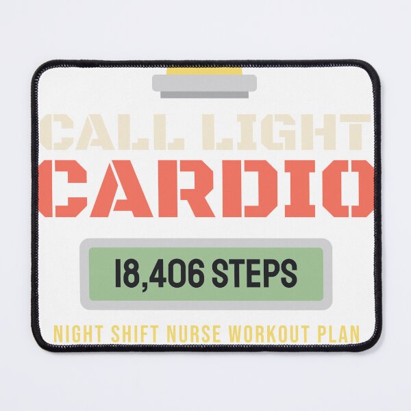 Item preview, Call Light Cardio Funny Night Shift Nurse designed and sold by TrailMixTrees.