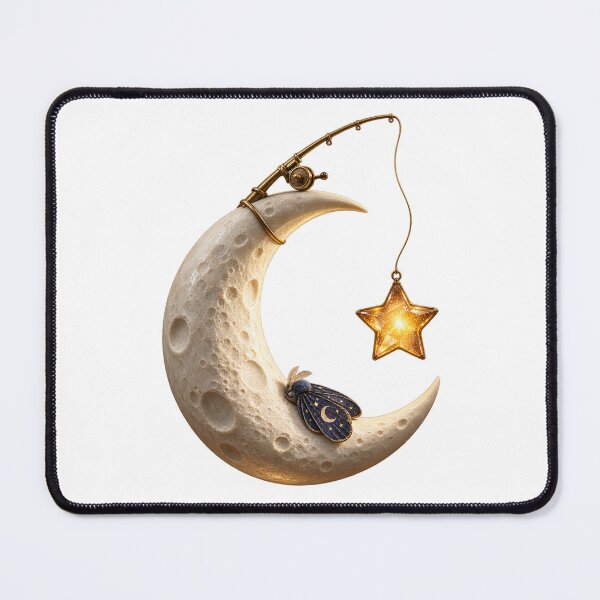 Item preview, Moon Fisher Golden Star Celestial Still Life designed and sold by TrendTribeTP.