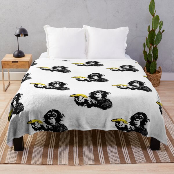 Item preview, Banksy Banana Monkey designed and sold by Sageandzz.
