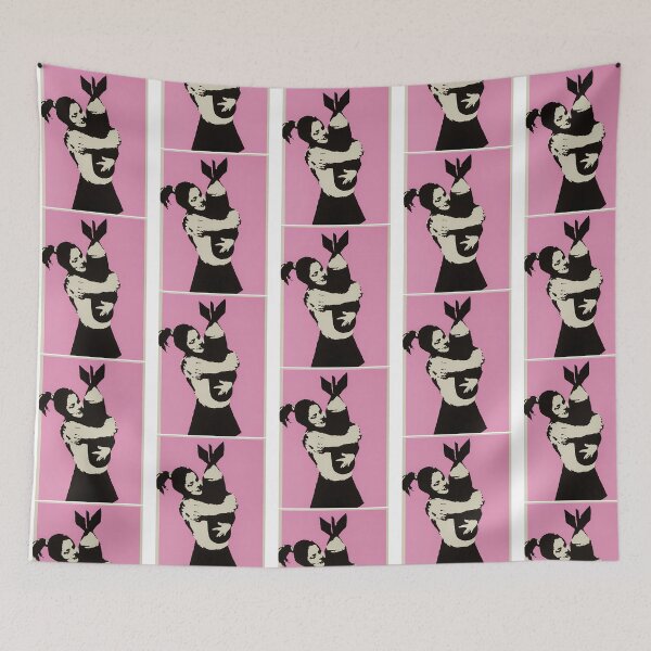 Item preview, Banksy Bomb Hugger Art designed and sold by Sageandzz.