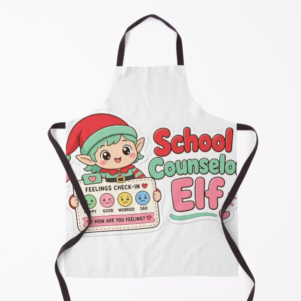 Item preview, School Counselor Elf Christmas Counselor Gift designed and sold by Soft Merch.