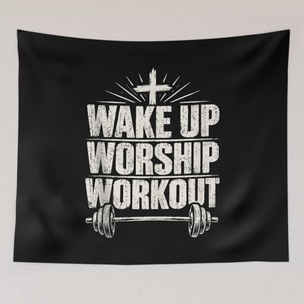Item preview, Wake Up Worship Workout Christian Workout Fitness Gym designed and sold by Capisedo.