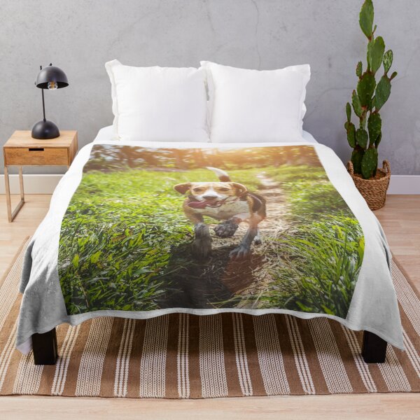 Item preview, Adorable Running Beagle Dog Playing Outside Trail designed and sold by VanGaldo.