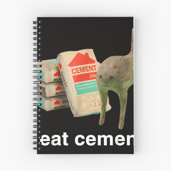 Item preview,  I Eat Cement Cursed Cat Funny Oddly Specific Meme designed and sold by RafaelDelrio.
