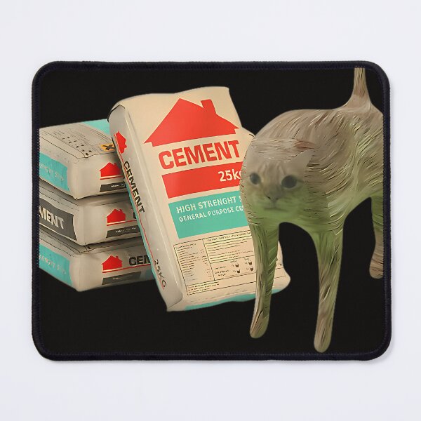 Item preview, I Eat Cement Cursed Cat Funny Oddly Specific Meme designed and sold by RafaelDelrio.