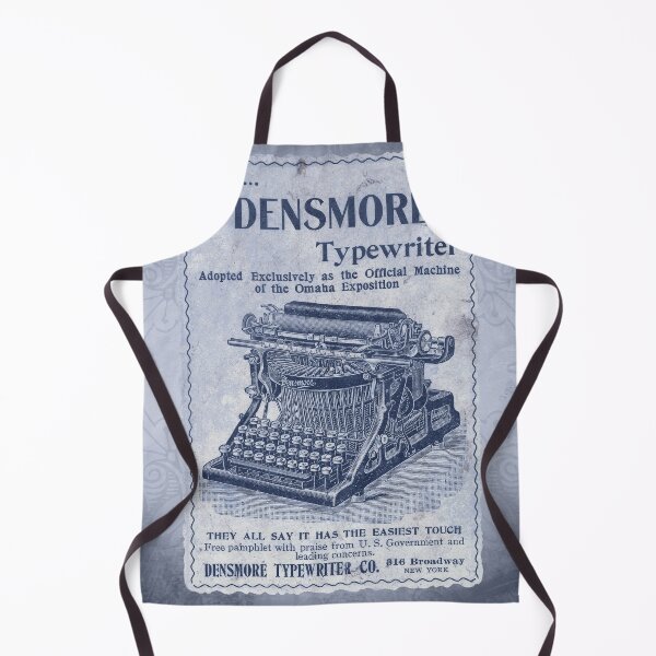 Item preview, Vintage Densmore Typewriter Advertisement Antique Ephemera Print Blue designed and sold by Ghoul Enterprises.