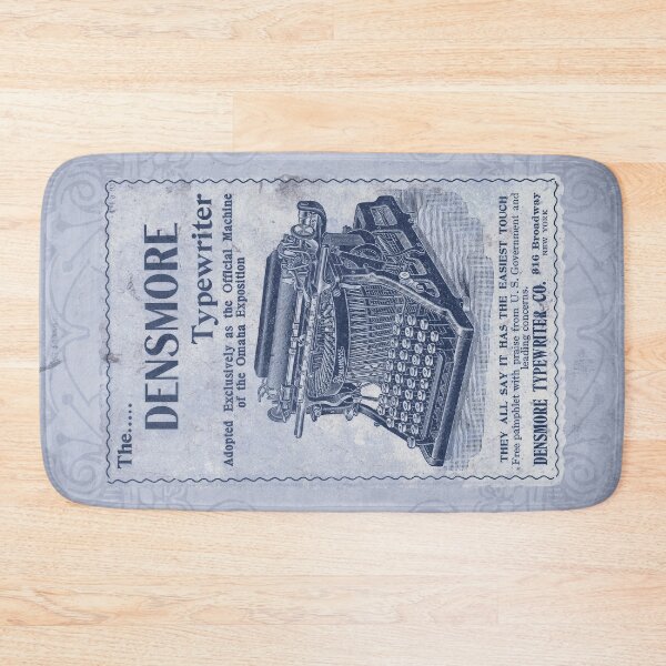 Item preview, Vintage Densmore Typewriter Advertisement Antique Ephemera Print Blue designed and sold by Ghoul Enterprises.